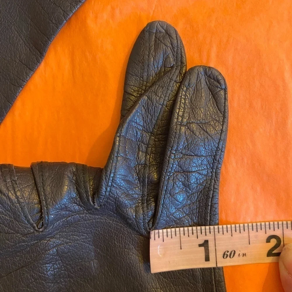 Aris vintage Brown Kid Leather dress gloves size 7